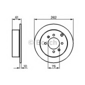 Тормозной диск BOSCH 0 986 479 125