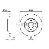 Тормозной диск BOSCH 0 986 479 132