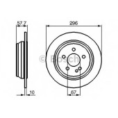 Тормозной диск BOSCH 0 986 479 138