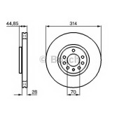 Тормозной диск BOSCH 0 986 479 143