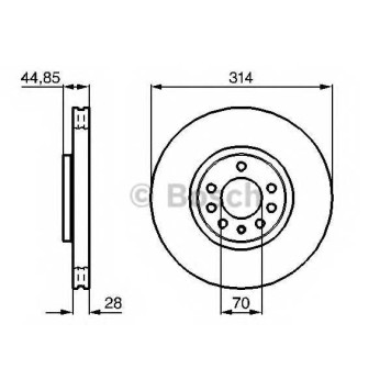 Тормозной диск BOSCH 0 986 479 143