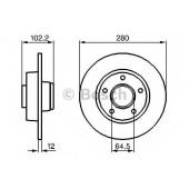 Тормозной диск BOSCH 0 986 479 144
