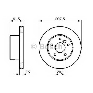 Тормозной диск BOSCH 0 986 479 146