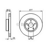 Тормозной диск BOSCH 0 986 479 147