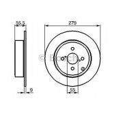 Тормозной диск BOSCH 0 986 479 149