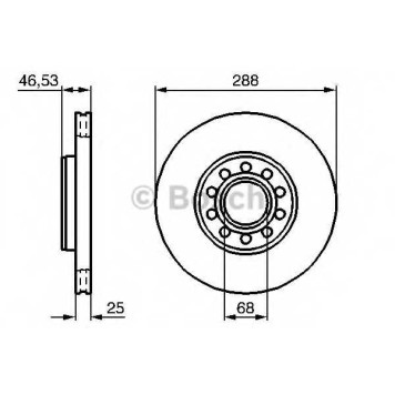Тормозной диск BOSCH 0 986 479 157