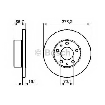 Тормозной диск BOSCH 0 986 479 163
