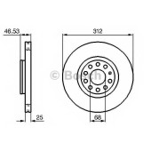 Тормозной диск BOSCH 0 986 479 057