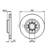 Тормозной диск BOSCH 0 986 479 058