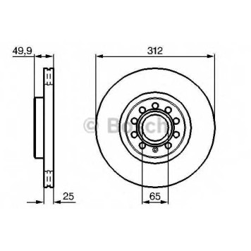 Тормозной диск BOSCH 0 986 479 058