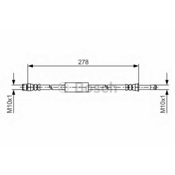 Тормозной шланг BOSCH 1 987 481 617