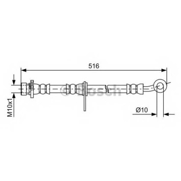 Тормозной шланг BOSCH 1 987 481 729