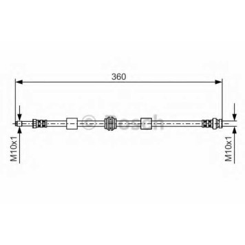 Тормозной шланг BOSCH 1 987 476 713