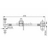 Тормозной шланг BOSCH 1 987 481 070