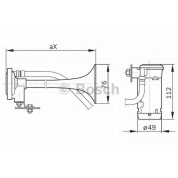 Звуковой сигнал BOSCH 0 328 003 024-1
