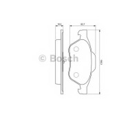 Колодки тормозные дисковые для RENAULT LAGUNA(BG0/1#, BT0/1, KG0/1#, KT0/1), TWINGO(CN0#), WIND(E4M#) <b>BOSCH 0 986 494 034</b>