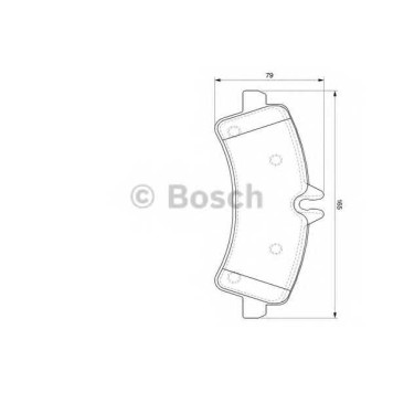 Колодки тормозные дисковые для MERCEDES SPRINTER(906) / VW CRAFTER(2E#,2F#) <b>BOSCH 0 986 494 122</b>