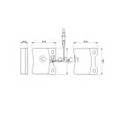 Колодки тормозные дисковые для MERCEDES V(638/2), VITO(638) <b>BOSCH 0 986 494 000</b>