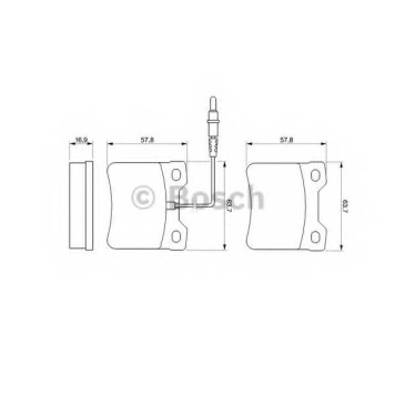 Колодки тормозные дисковые для MERCEDES V(638/2), VITO(638) <b>BOSCH 0 986 494 000</b>