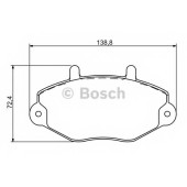 Колодки тормозные дисковые для FORD TRANSIT TOURNEO, TRANSIT(E# #) <b>BOSCH 0 986 494 287</b>