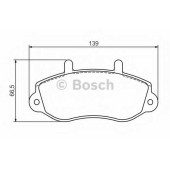 Колодки тормозные дисковые для OPEL MOVANO(E9,F9,H9,J9,U9) / RENAULT MASTER(ED/HD/UD,FD,JD) <b>BOSCH 0 986 494 288</b>