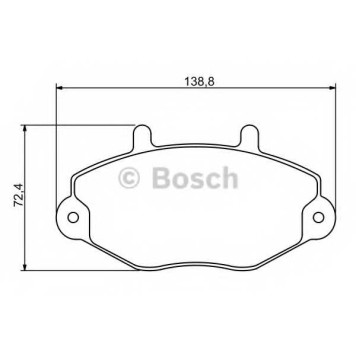 Колодки тормозные дисковые для FORD TRANSIT(E# #) <b>BOSCH 0 986 494 289</b>