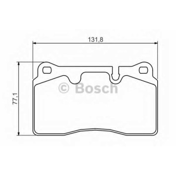 Колодки тормозные дисковые для LAND ROVER RANGE ROVER(LM,LS) <b>BOSCH 0 986 494 351</b>