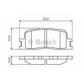 Колодки тормозные дисковые для LEXUS ES(MCV#,VZV#) / TOYOTA CAMRY(#XV3#,ACV3#,MCV3#) <b>BOSCH 0 986 494 359</b>