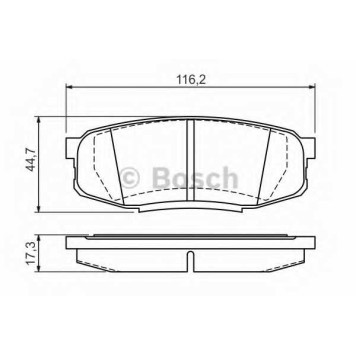 Колодки тормозные дисковые для LEXUS LX(URJ201) / TOYOTA LAND CRUISER 200(UZJ2#,VDJ2#), TUNDRA(#K5#) <b>BOSCH 0 986 494 380</b>