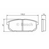 Колодки тормозные дисковые для KIA SORENTO(JC) <b>BOSCH 0 986 494 388</b>