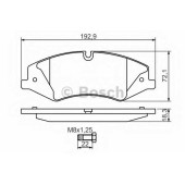 Колодки тормозные дисковые для LAND ROVER DISCOVERY(LA), RANGE ROVER(LM,LS) <b>BOSCH 0 986 494 408</b>