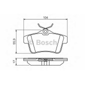 Колодки тормозные дисковые для CITROEN C4(B7), DS4, DS5 / PEUGEOT 3008, 308(4A#,4C#), 5008, 508, RCZ <b>BOSCH 0 986 494 437</b>