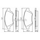 Колодки тормозные дисковые для CITROEN C3, DS3 / PEUGEOT 2008 <b>BOSCH 0 986 494 438</b>