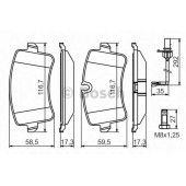 Колодки тормозные дисковые для AUDI A8(4H#) <b>BOSCH 0 986 494 446</b>