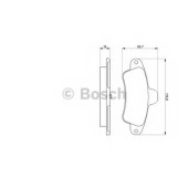 Колодки тормозные дисковые для FORD COUGAR(EC#), MONDEO(BAP,BFP,BNP,GBP) <b>BOSCH 0 986 424 277</b>