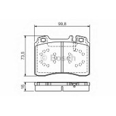 Колодки тормозные дисковые для MERCEDES (W124), COUPE(C124), E(A124,C124,S124,W124), KOMBI(S124) <b>BOSCH 0 986 495 057</b>