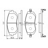 Колодки тормозные дисковые <b>BOSCH 0 986 494 558</b>