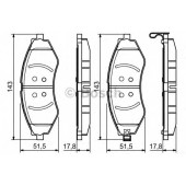 Колодки тормозные дисковые для CHEVROLET AVEO, LACETTI, NUBIRA, OPTRA, REZZO / DAEWOO LACETTI, NUBIRA, REZZO <b>BOSCH 0 986 495 116</b>