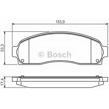 Колодки тормозные дисковые <b>BOSCH 0 986 495 167</b>
