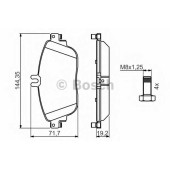 Колодки тормозные дисковые для MERCEDES A(W176), B(W242,W246), CLA(C117,X117), GLA(X156) <b>BOSCH 0 986 494 662</b>