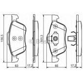 Колодки тормозные дисковые для NISSAN PRIMERA(P11,WP11) <b>BOSCH 0 986 495 118</b>