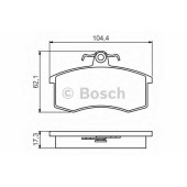 Колодки тормозные дисковые <b>BOSCH 0 986 495 214</b>