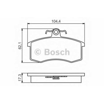 Колодки тормозные дисковые <b>BOSCH 0 986 495 214</b>