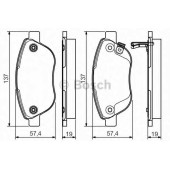 Колодки тормозные дисковые для FIAT 500L(199#) / OPEL CORSA <b>BOSCH 0 986 495 103</b>