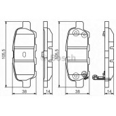 Колодки тормозные дисковые для INFINITI EX, FX, G, M35 / NISSAN 370 Z, ALTIMA, CEFIRO, CUBE, JUKE, LEAF, MURANO, NV200, PULSAR, QASHQAI, SENTRA, TEANA, TIIDA, X-TRAIL / RENAULT KOLEOS / SUZUKI GRAND VITARA <b>BOSCH 0 986 495 089</b>