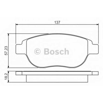 Колодки тормозные дисковые для CITROEN BERLINGO, C3, C4 AIRCROSS, C4, XSARA / PEUGEOT 1007, 206, 207, 307, PARTNER <b>BOSCH 0 986 495 225</b>