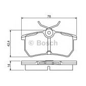 Колодки тормозные дисковые для FORD B-MAX(JK), FIESTA(JD#,JH#), FOCUS(DAW,DBW,DFW,DNW) <b>BOSCH 0 986 495 227</b>