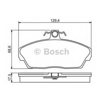 Колодки тормозные дисковые для LAND ROVER FREELANDER(LN,LN#) <b>BOSCH 0 986 495 228</b>