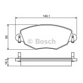 Колодки тормозные дисковые для FORD MONDEO(B4Y,B5Y,BWY) <b>BOSCH 0 986 495 230</b>