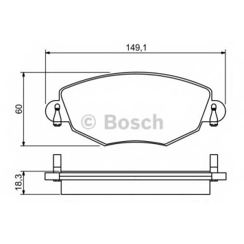 Колодки тормозные дисковые для FORD MONDEO(B4Y,B5Y,BWY) <b>BOSCH 0 986 495 230</b>